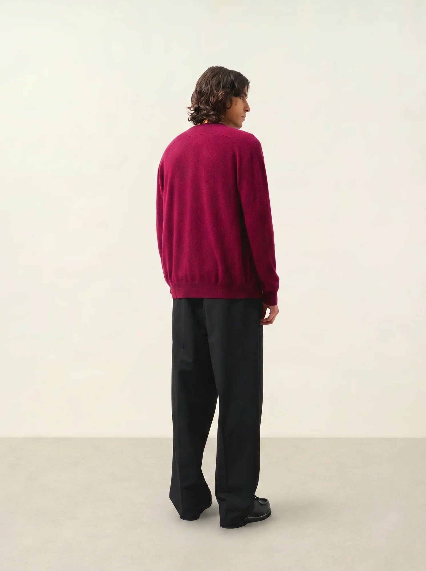 PIPA strickjacke v-ausschnitt bordeaux
