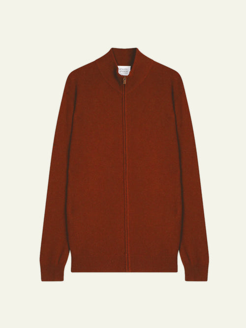 ALBARON gilet zippé col montant écureuil