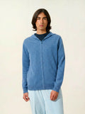 NEURRE vest zipped hooded denim blue
