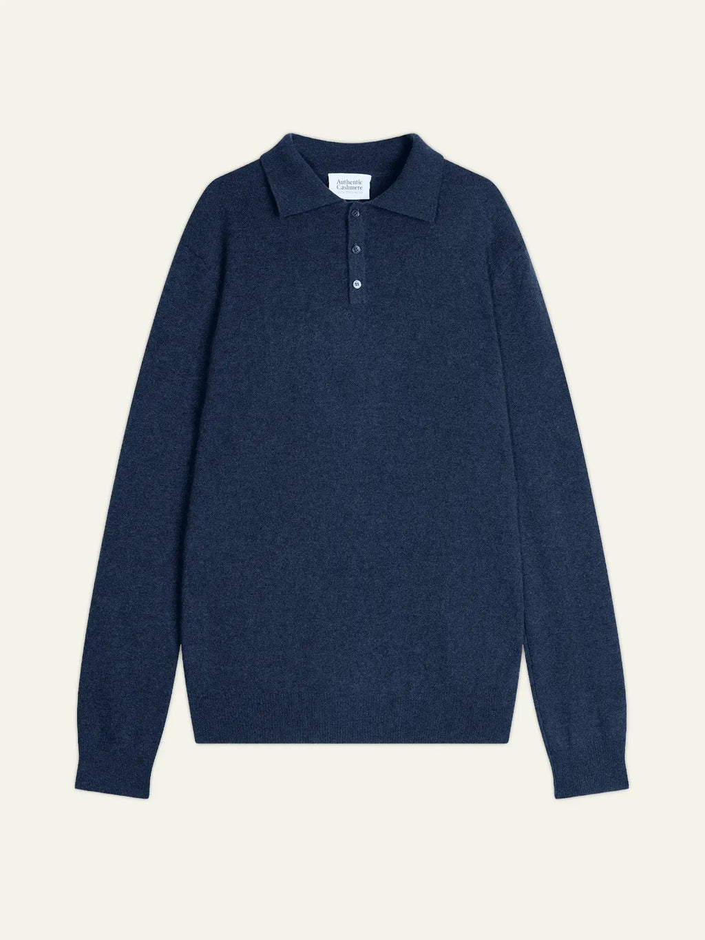 CHARVET poloshirt langarm océan meliert