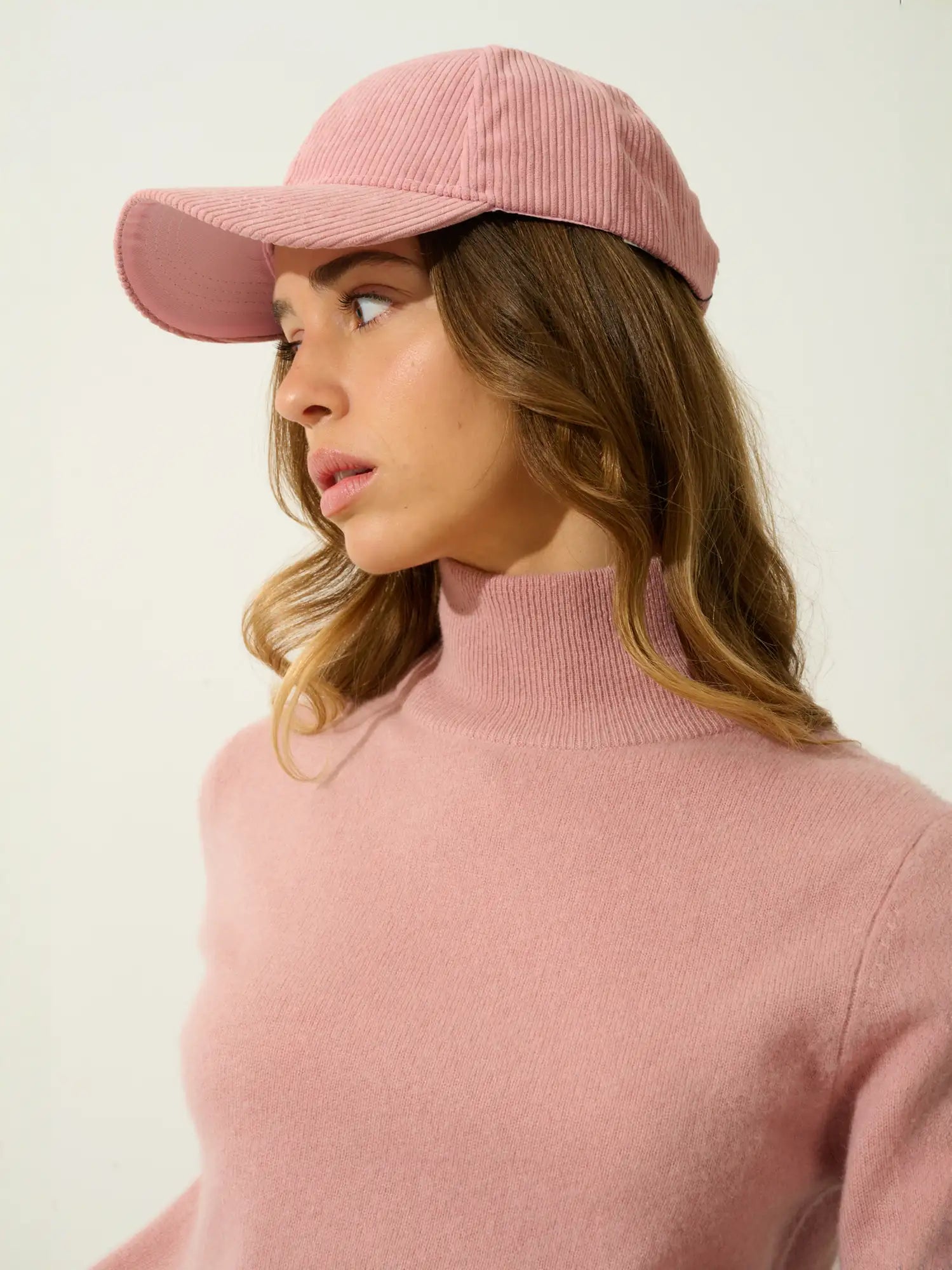EILEEN pull col montant bois de rose