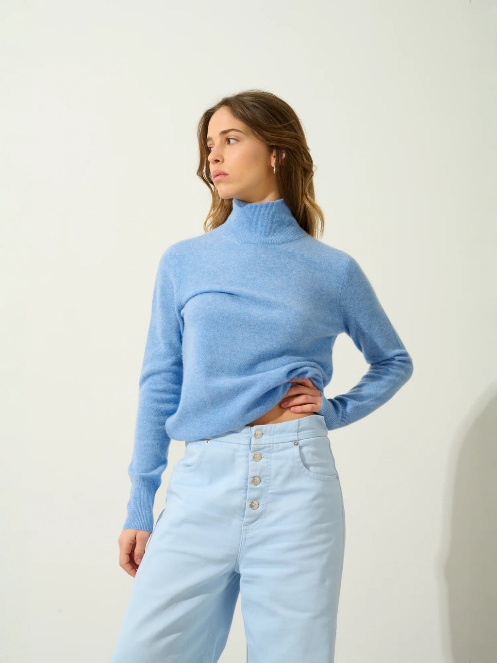 EILEEN pull col montant ciel