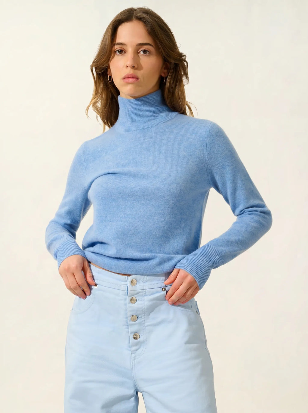 EILEEN pull col montant ciel