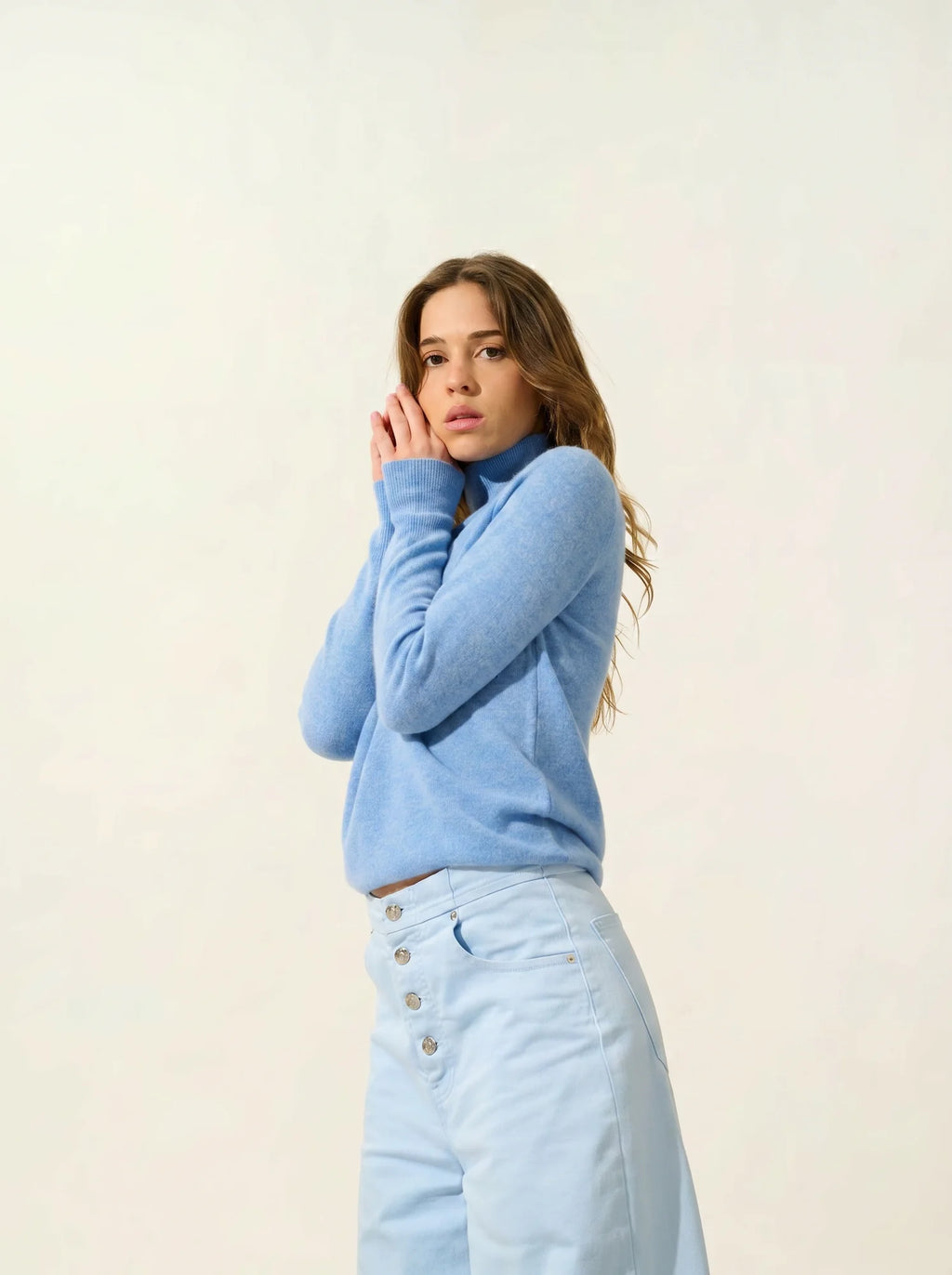 EILEEN pull col montant ciel