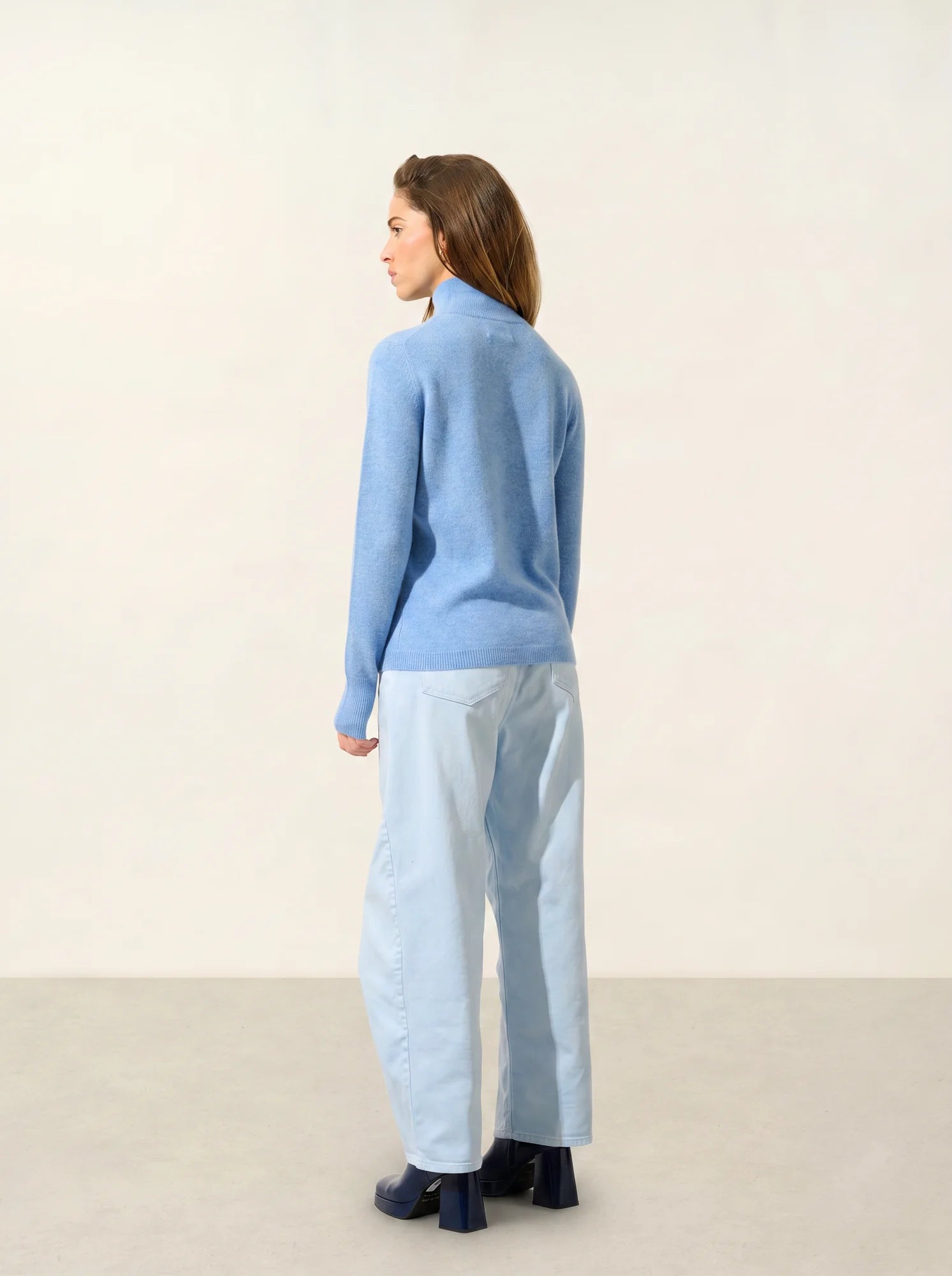 EILEEN pull col montant ciel