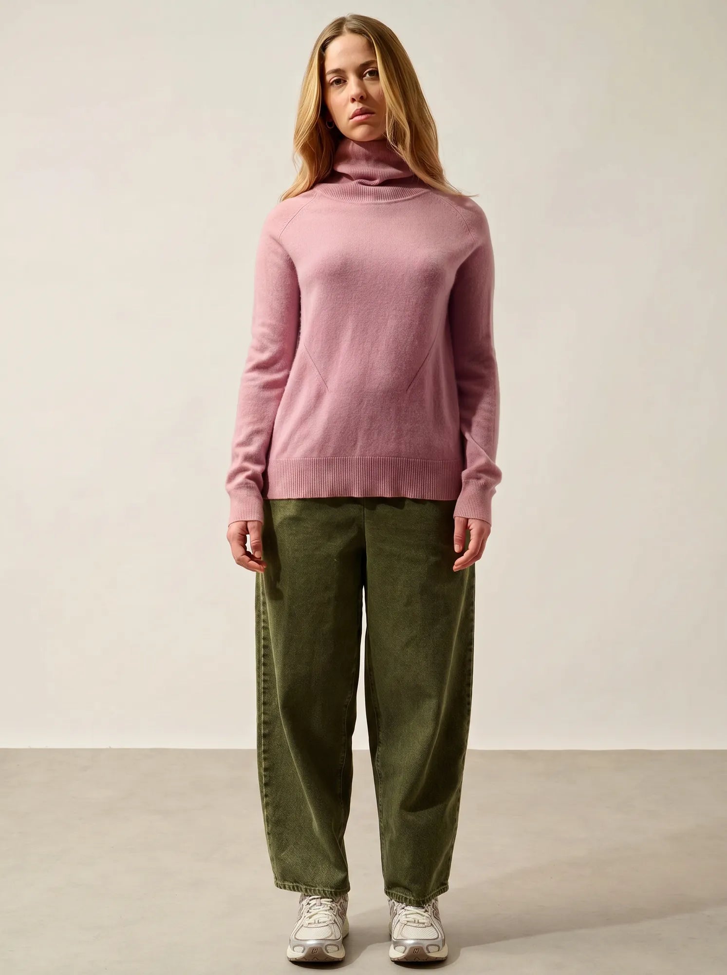 MADELINE pullover rollkragen rosenholz