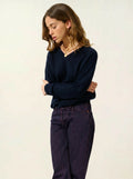 SAVANNAH pullover v-ausschnitt marineblau