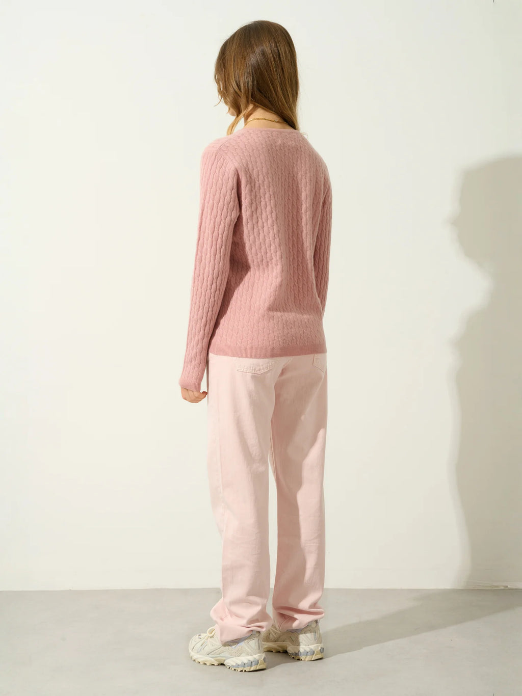 GRASMOOR pull col V bois de rose