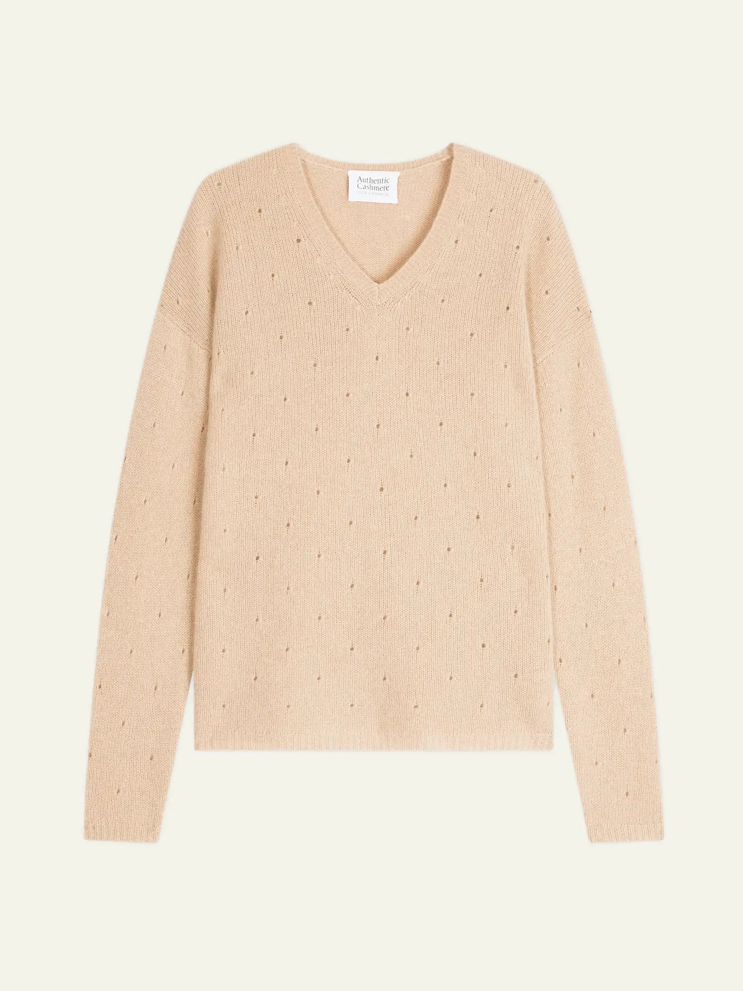 DOTY pull col V 4 fils sable
