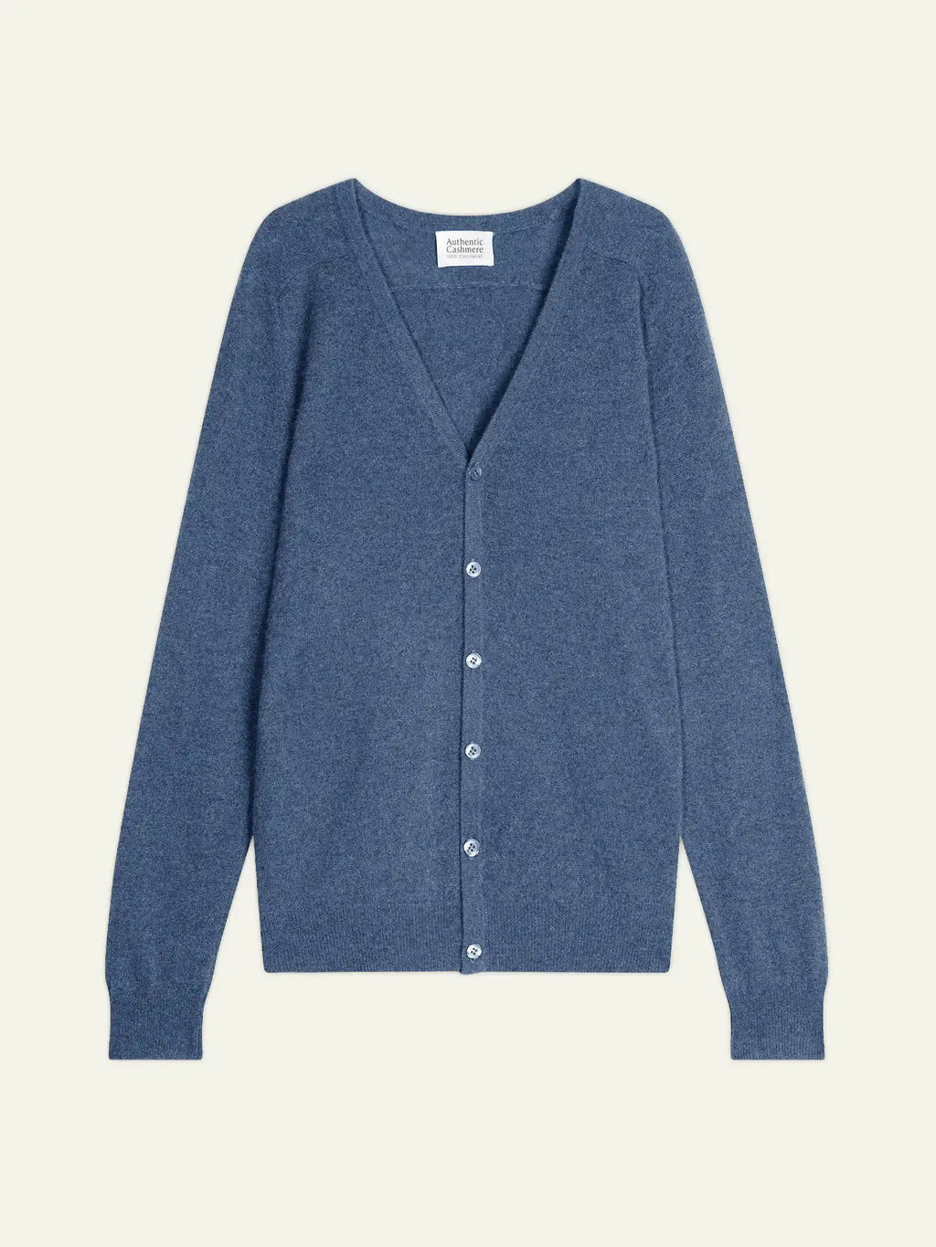 PIPA cardigan col V bleu denim