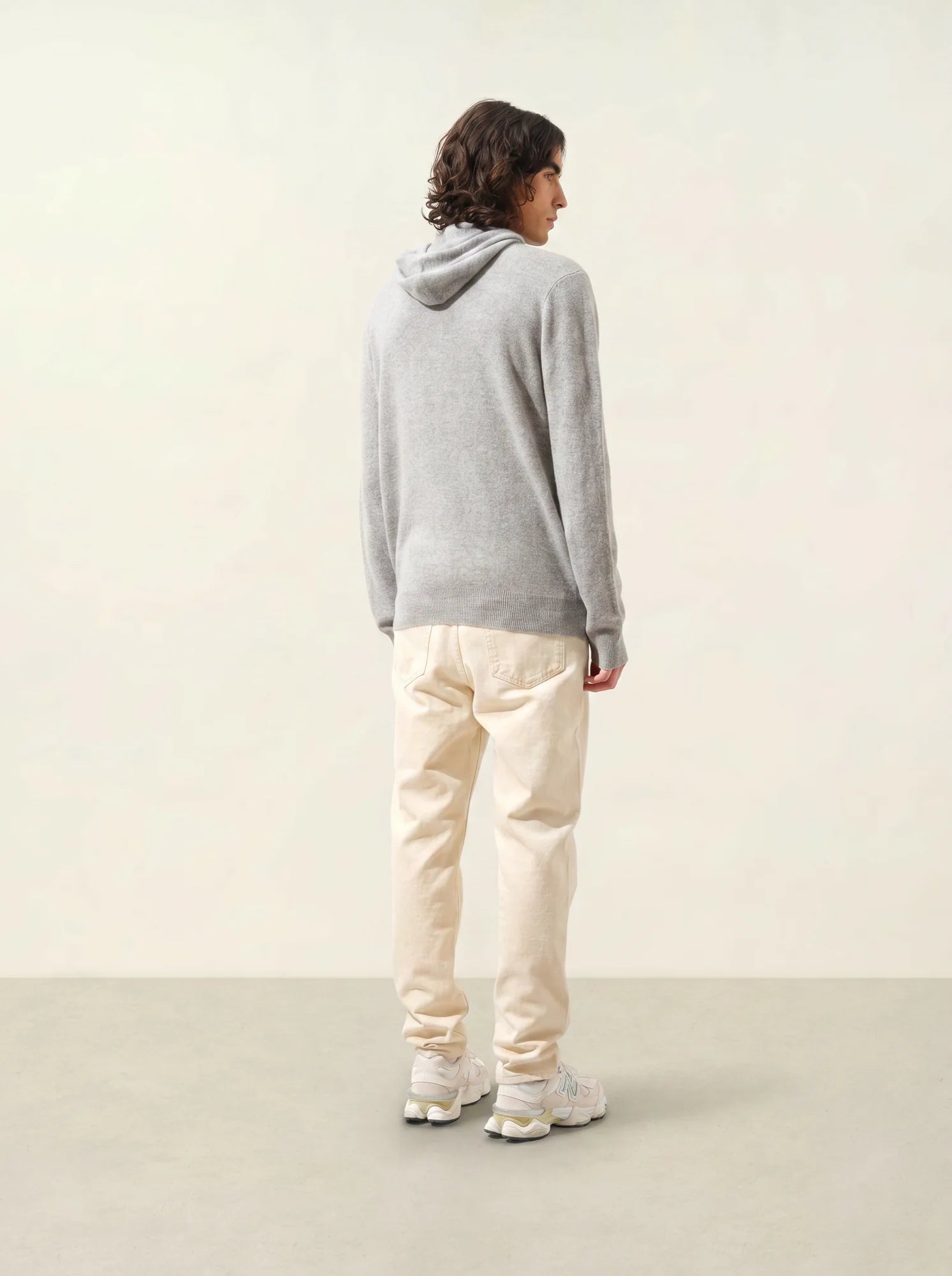 CASPER pull capuche poche kangourou nuage chiné