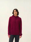 CASPER pull capuche poche kangourou bordeaux