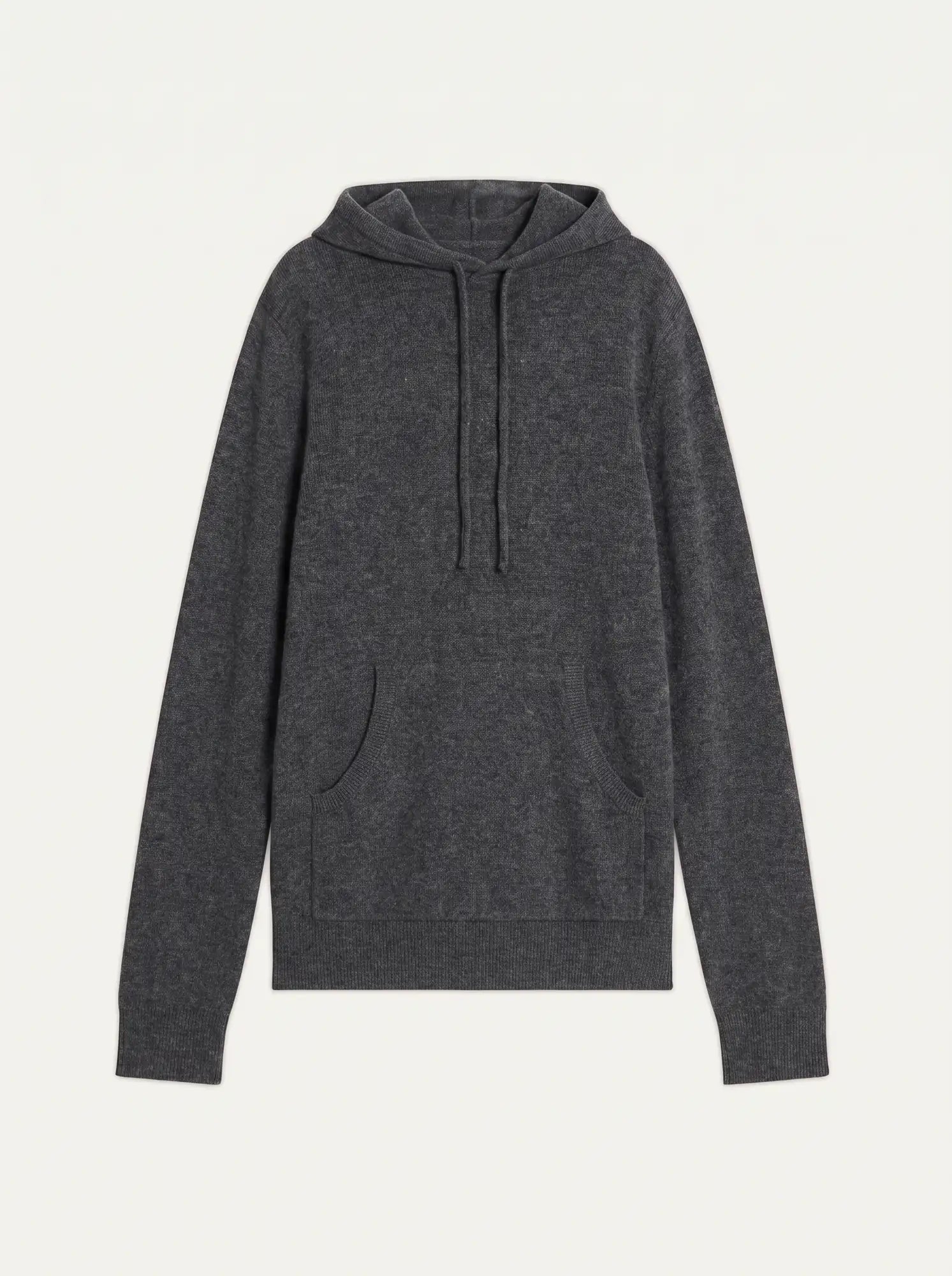 CASPER Sweater Hooded Kangaroo Pocket Heather Charcoal