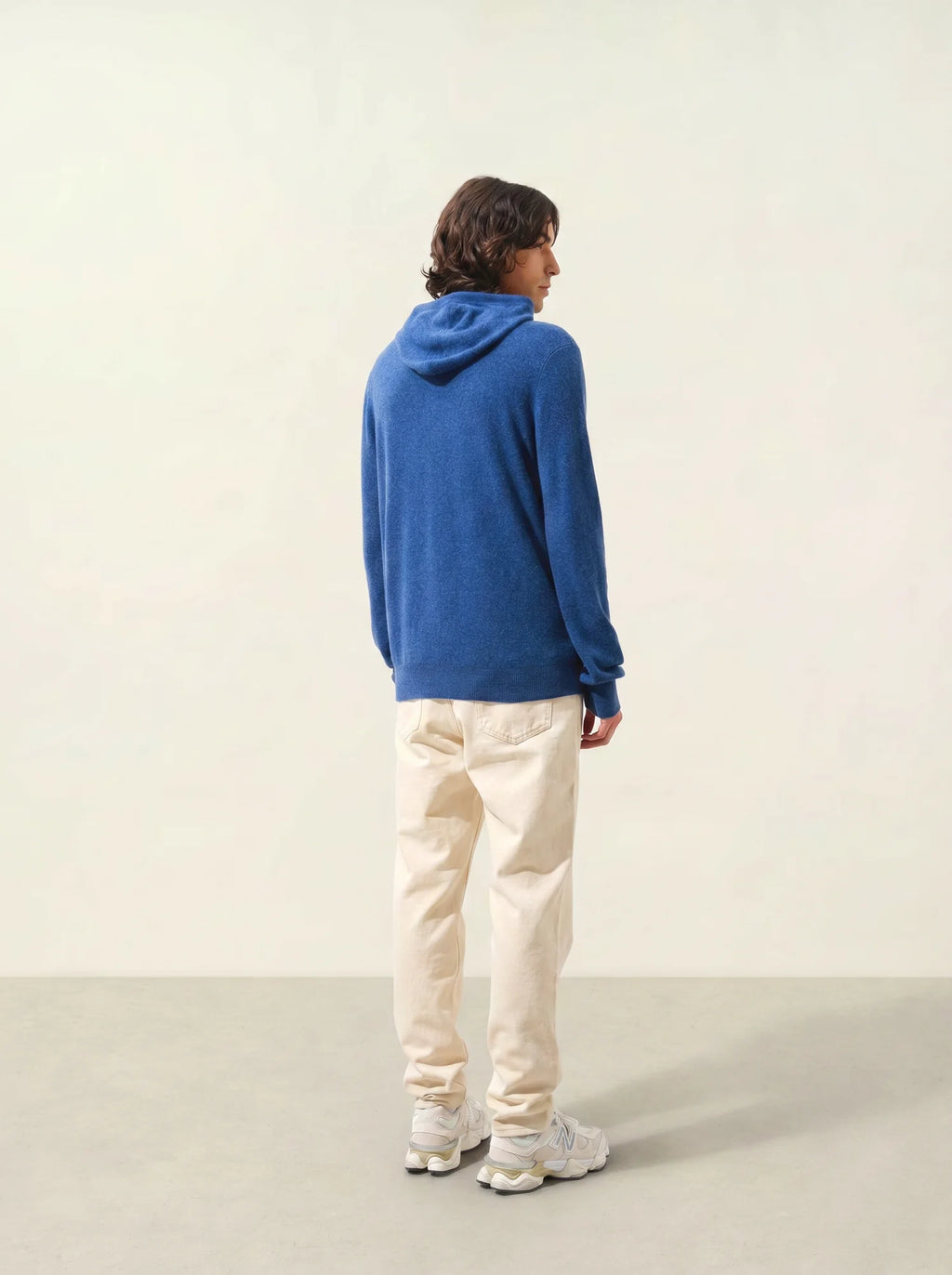 CASPER pullover mit kapuze kängurutasche océan meliert