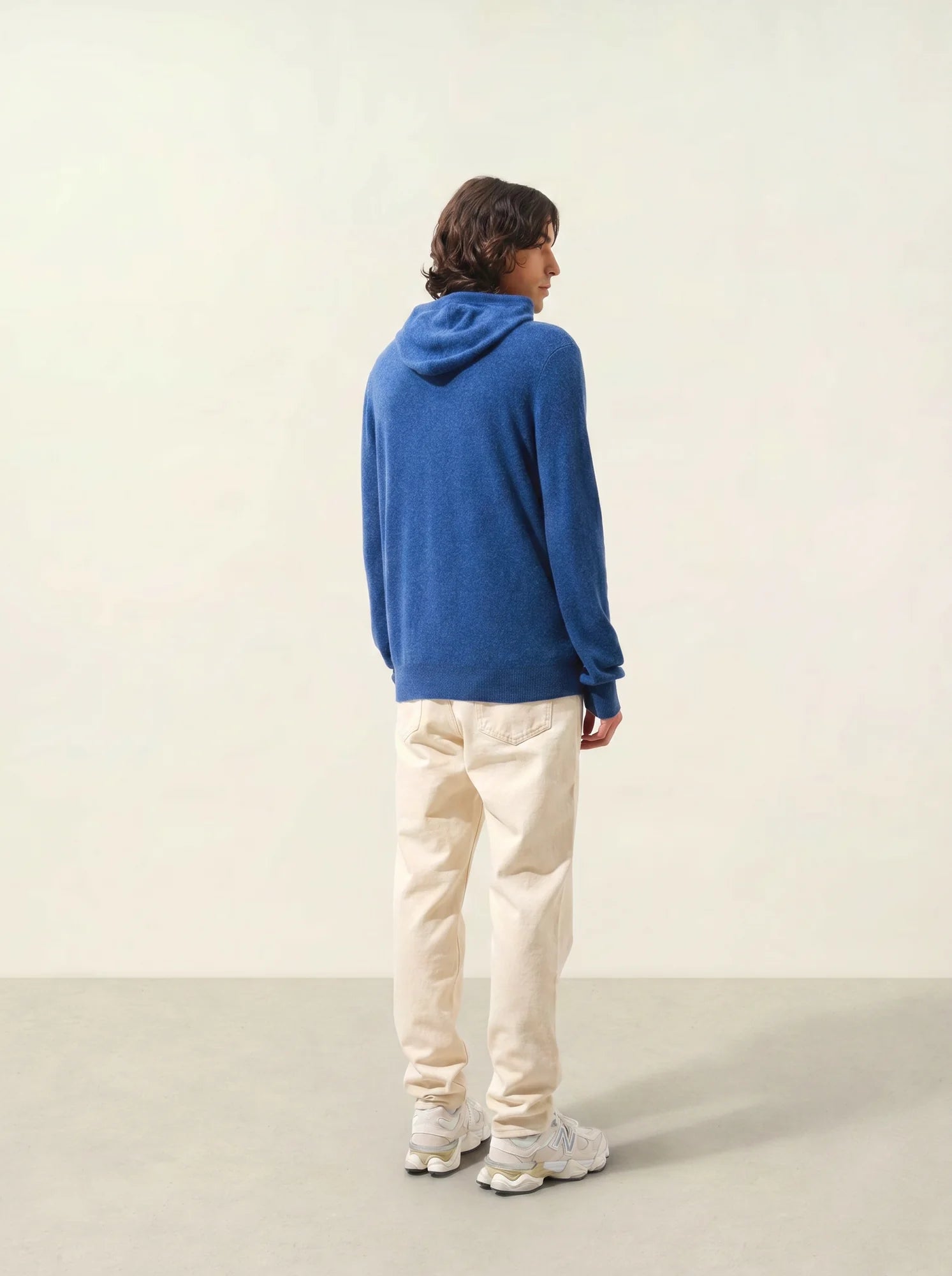CASPER pullover mit kapuze kängurutasche océan meliert