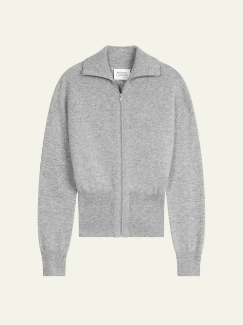ANNELISE Vest Zipped Trucker Neck Heather Cloud