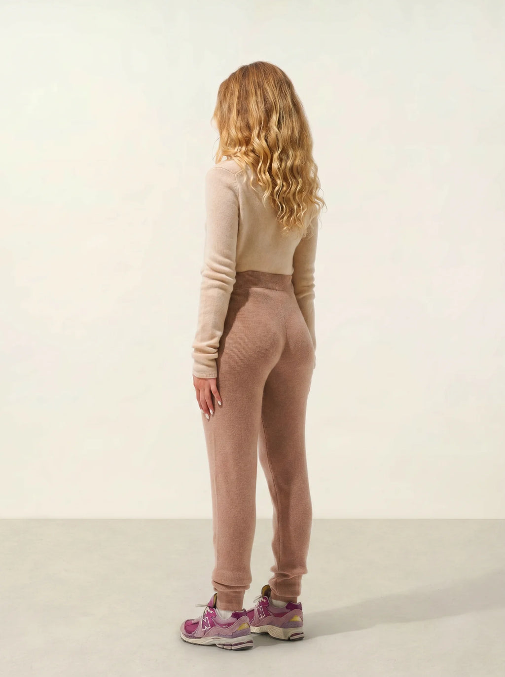 ANIKA jogginghose camel meliert