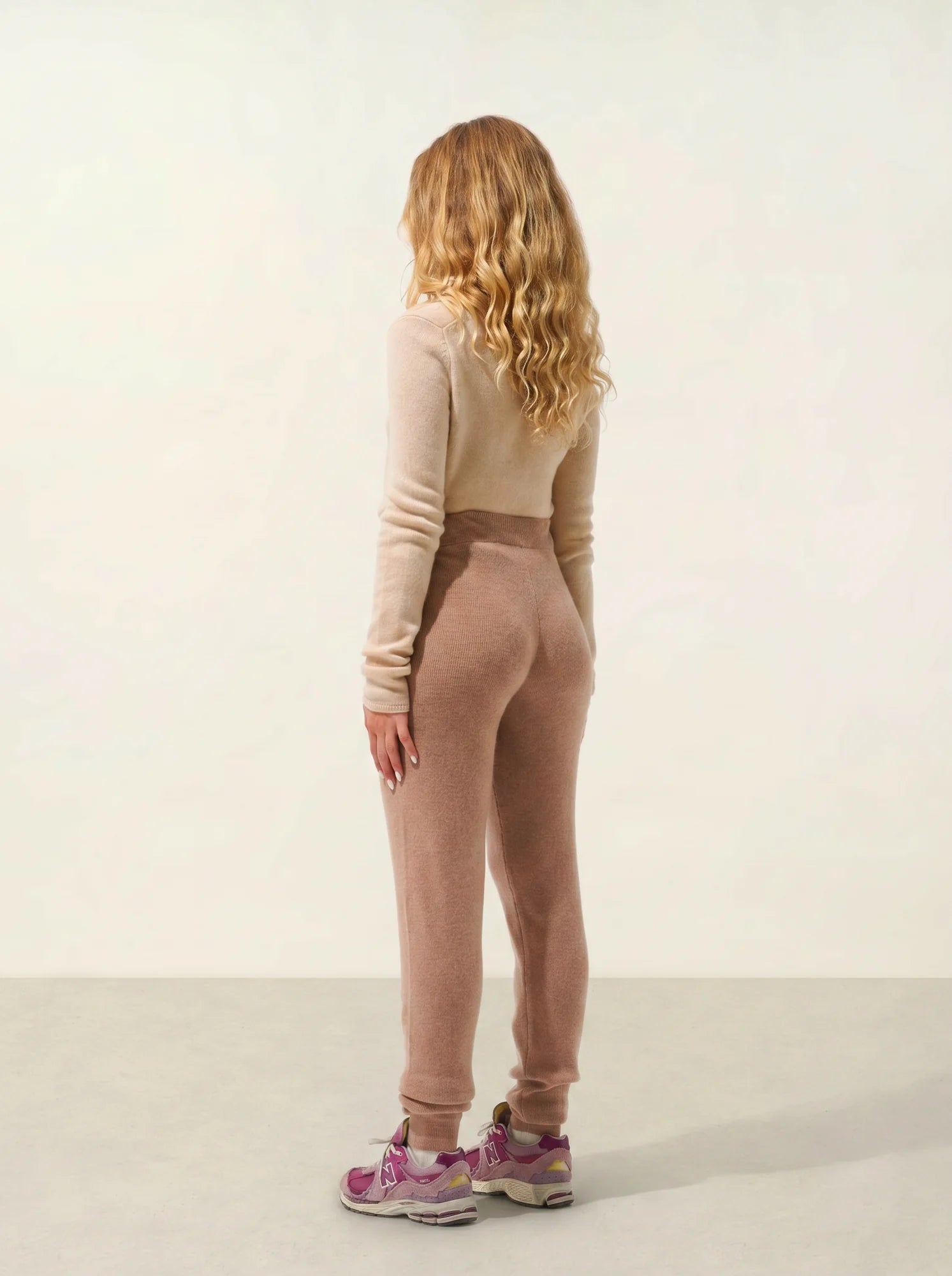 ANIKA jogginghose camel meliert
