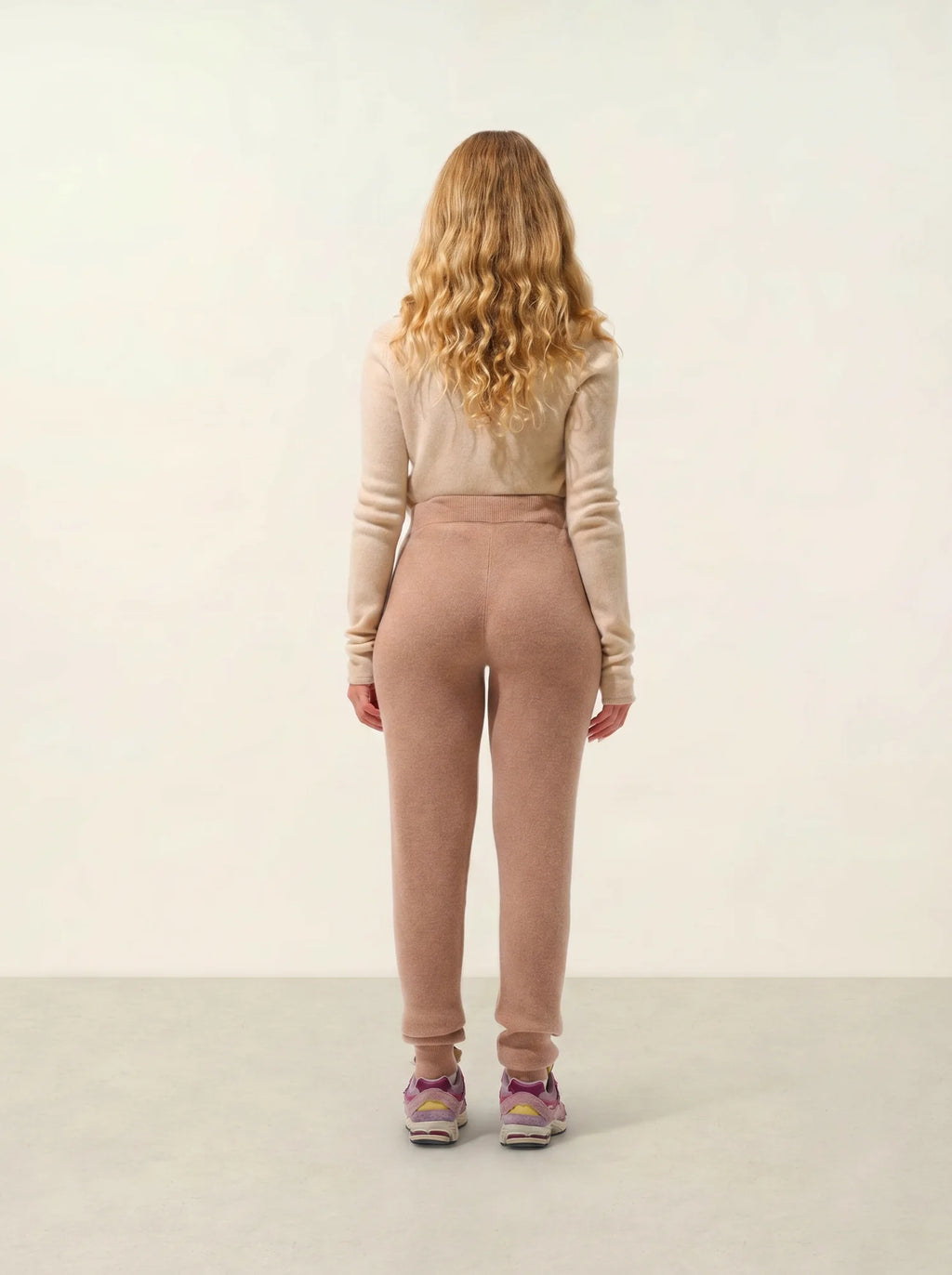 ANIKA jogginghose camel meliert