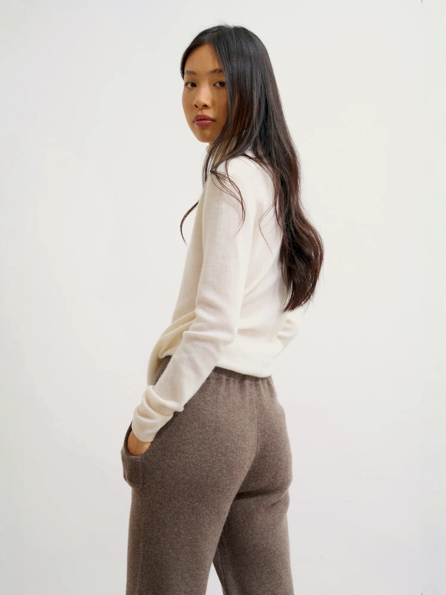 ANIKA jogging taupe chiné