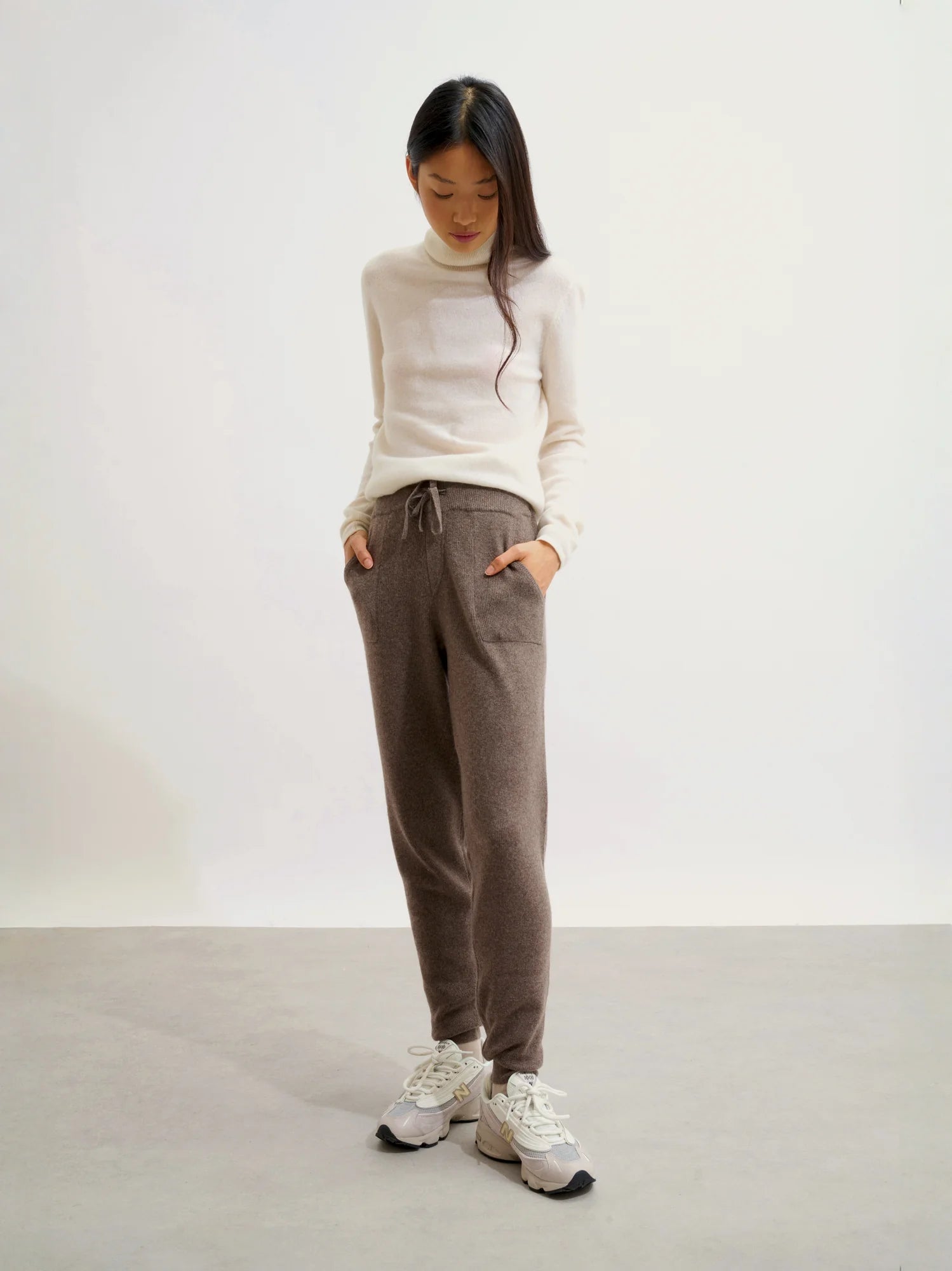 ANIKA jogging taupe chiné