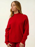 BENEDICTE pullover stehkragen rot