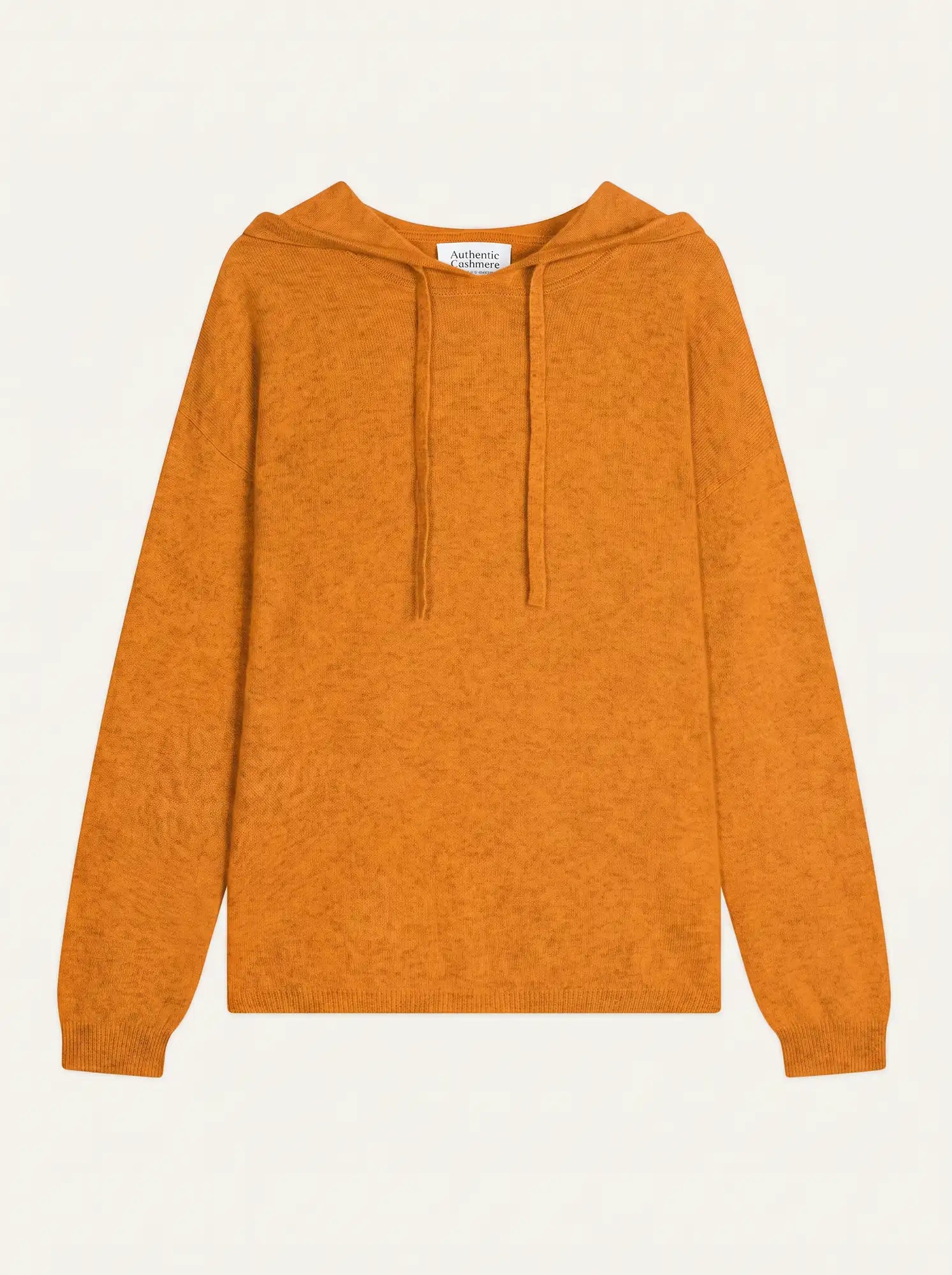 DORTE pullover mit kapuze ocker