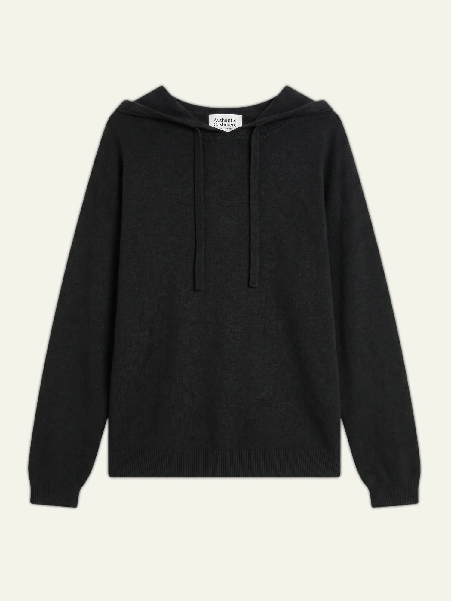 DORTE pullover mit kapuze schwarz