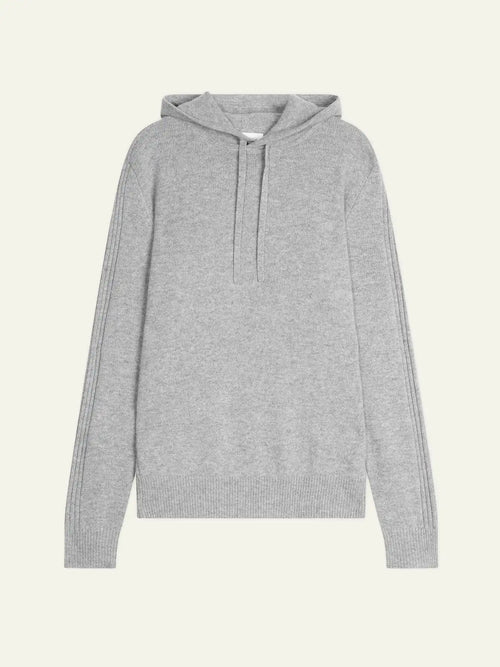 BENDT sweater hooded 4 ply heather cloud