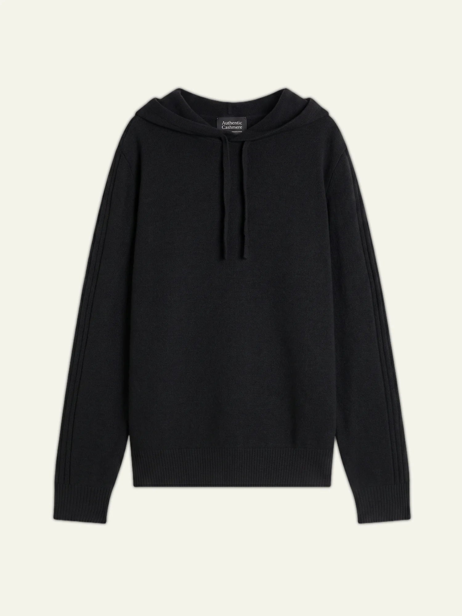 BENDT pull capuche 4 fils noir