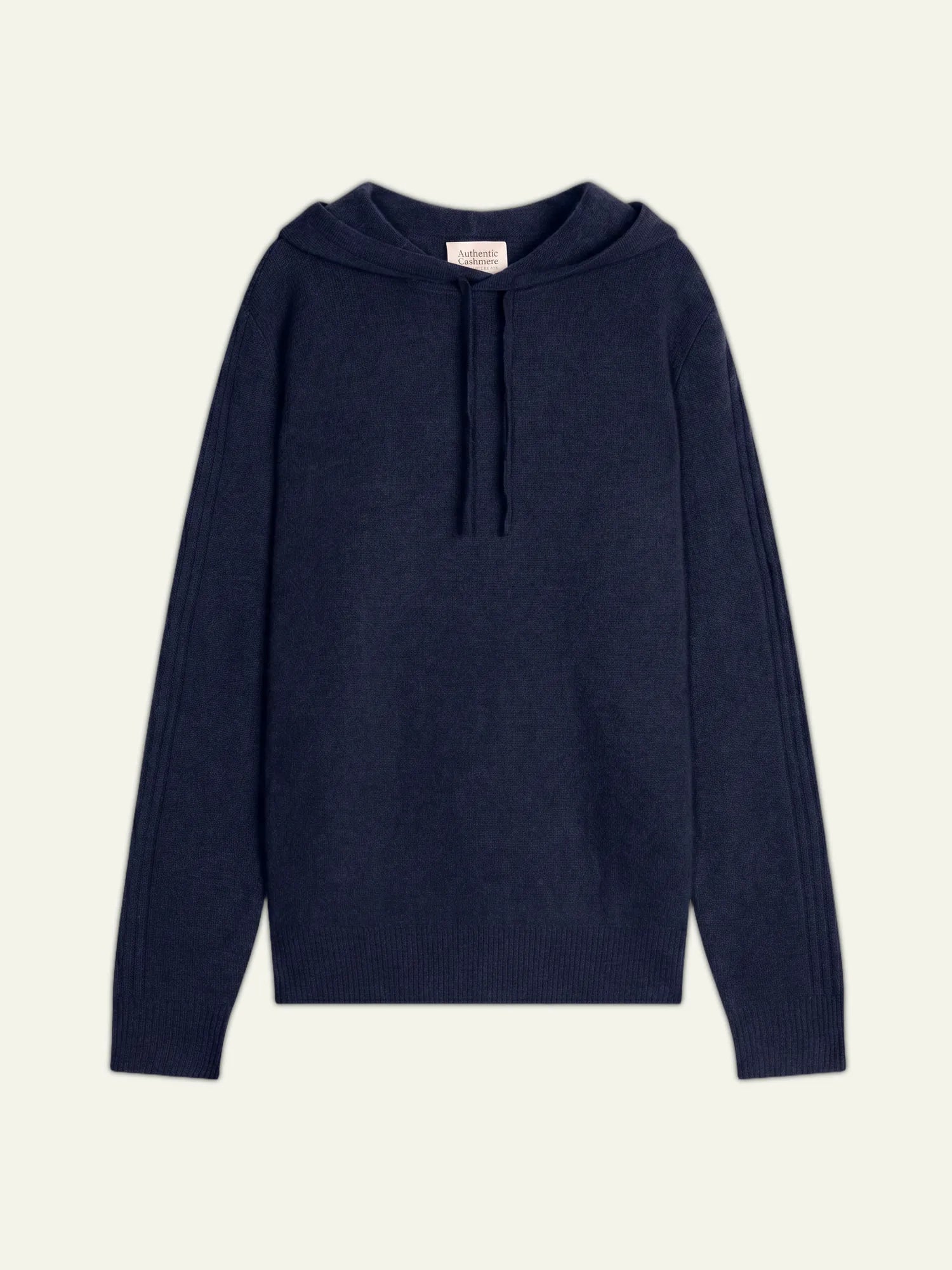 BENDT pull capuche 4 fils bleu marine