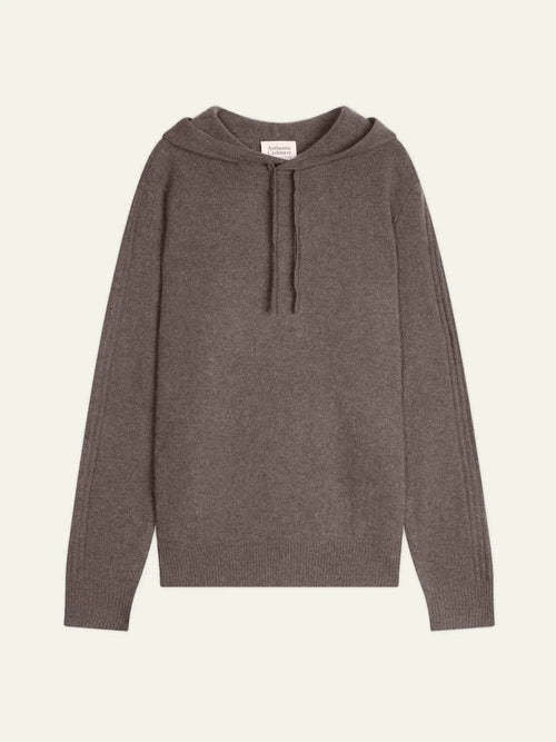 BENDT sweater hooded 4 ply heather taupe