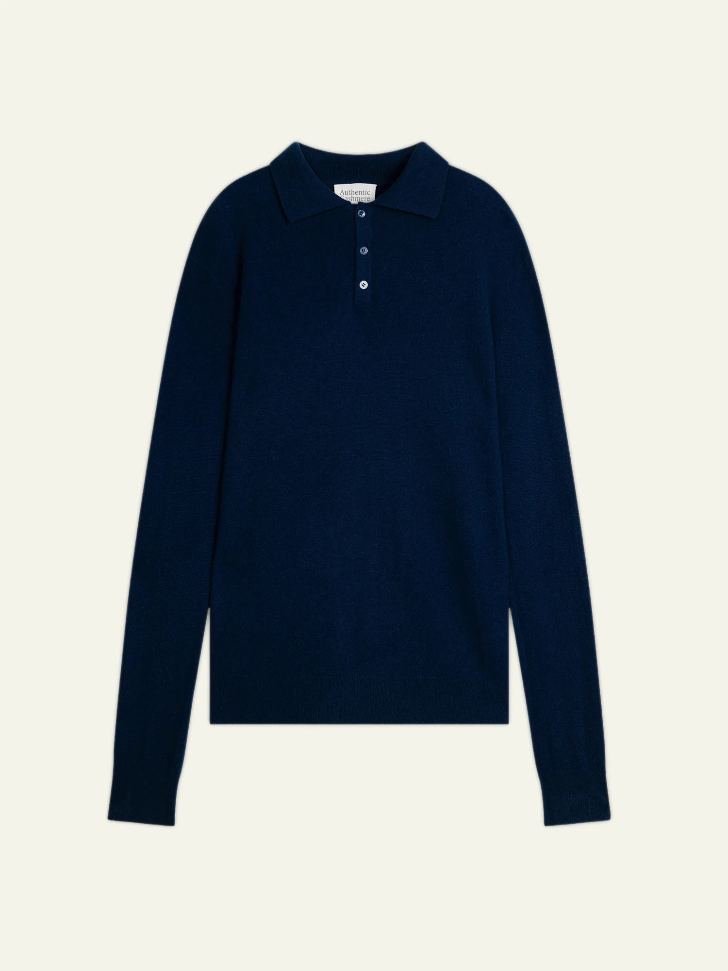 CHARVET polo manches longues minuit