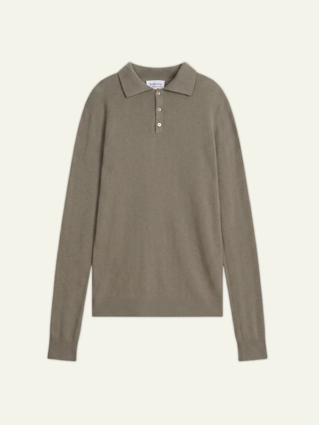 CHARVET polo manches longues army