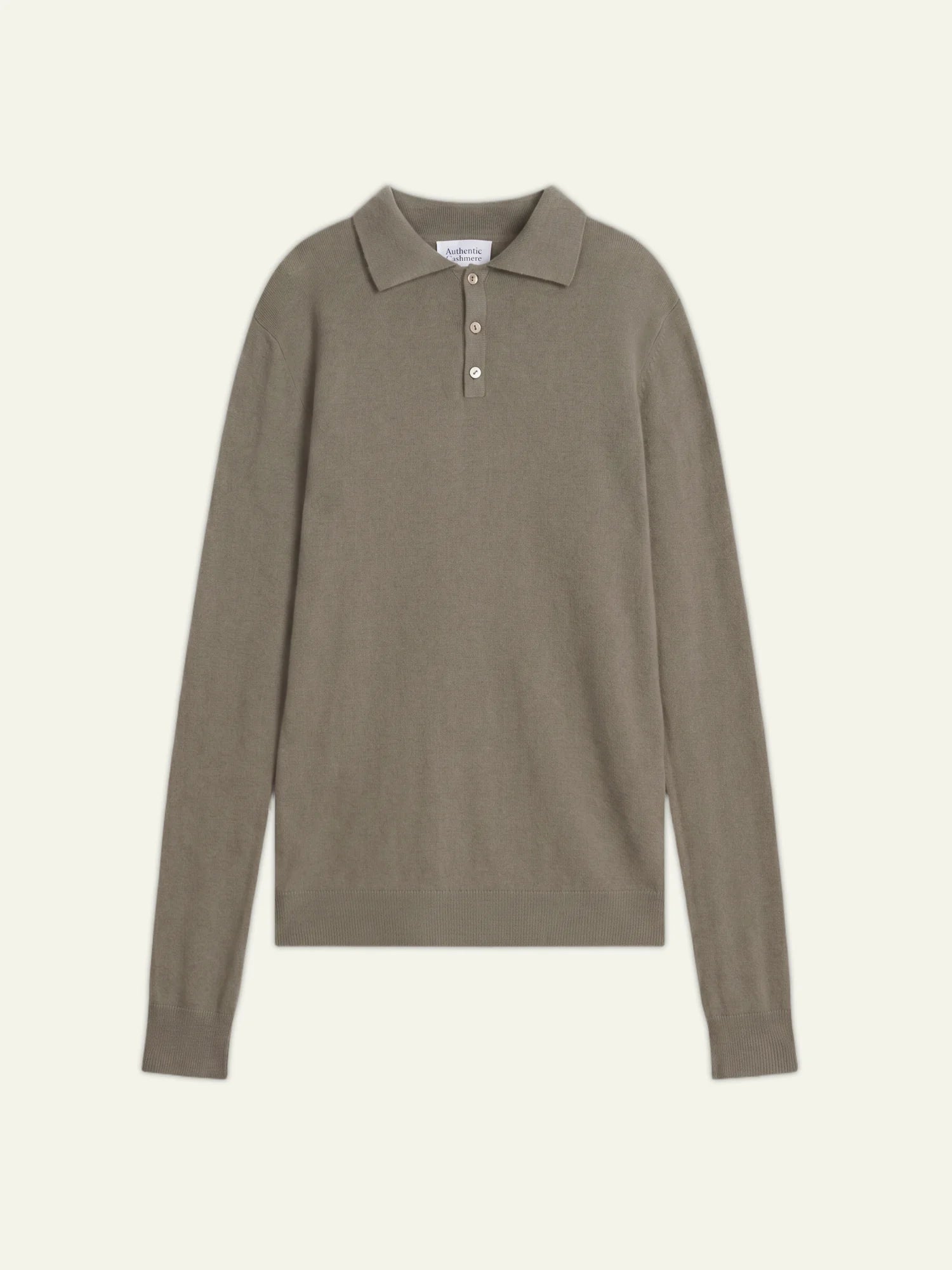 CHARVET polo manches longues army