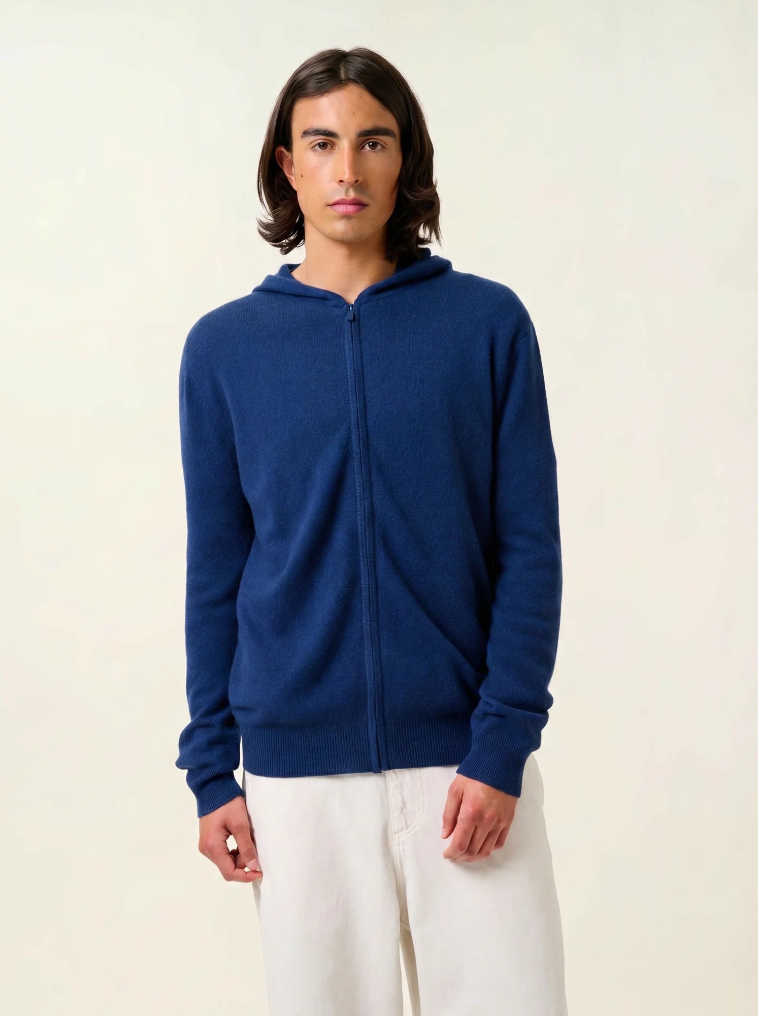 NEURRE gilet zippé capuche minuit