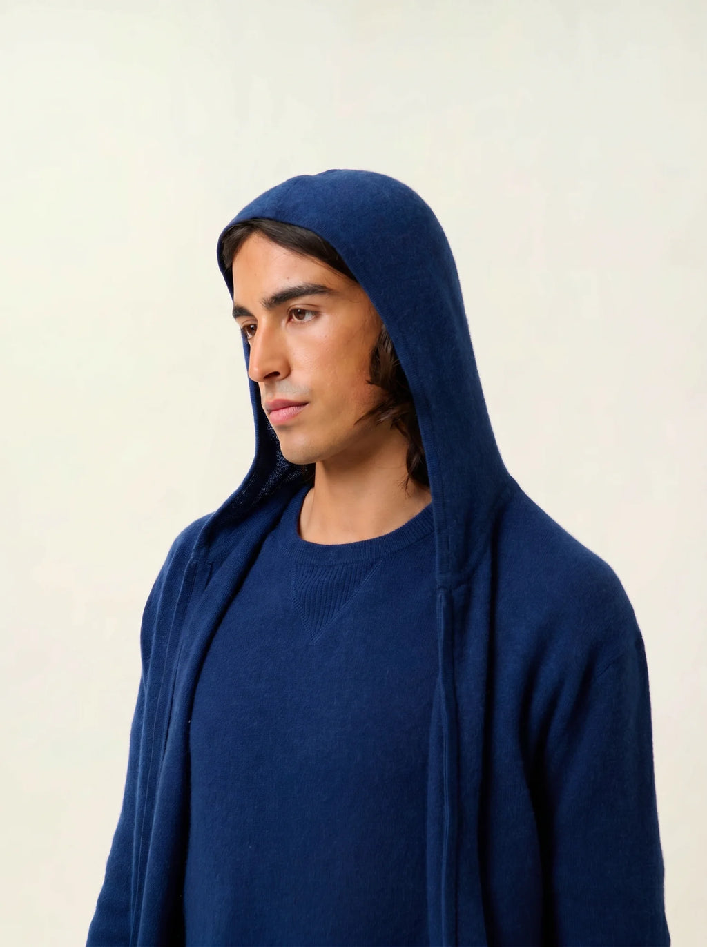NEURRE gilet zippé capuche minuit