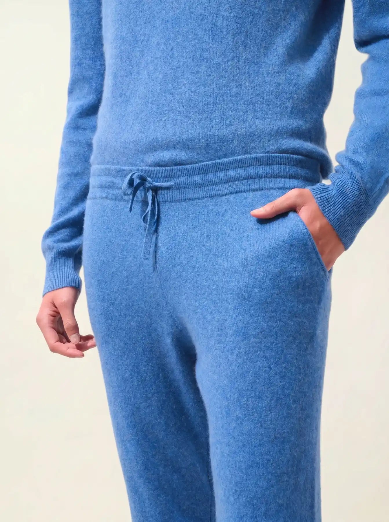 BICHET jogginghose blau denim
