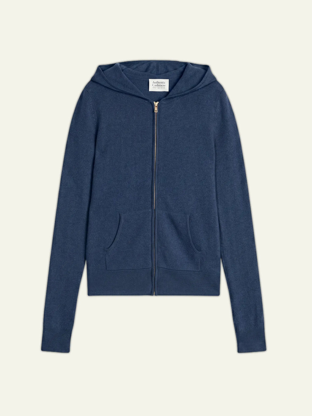 COLOMBIS gilet zippé capuche océan chiné
