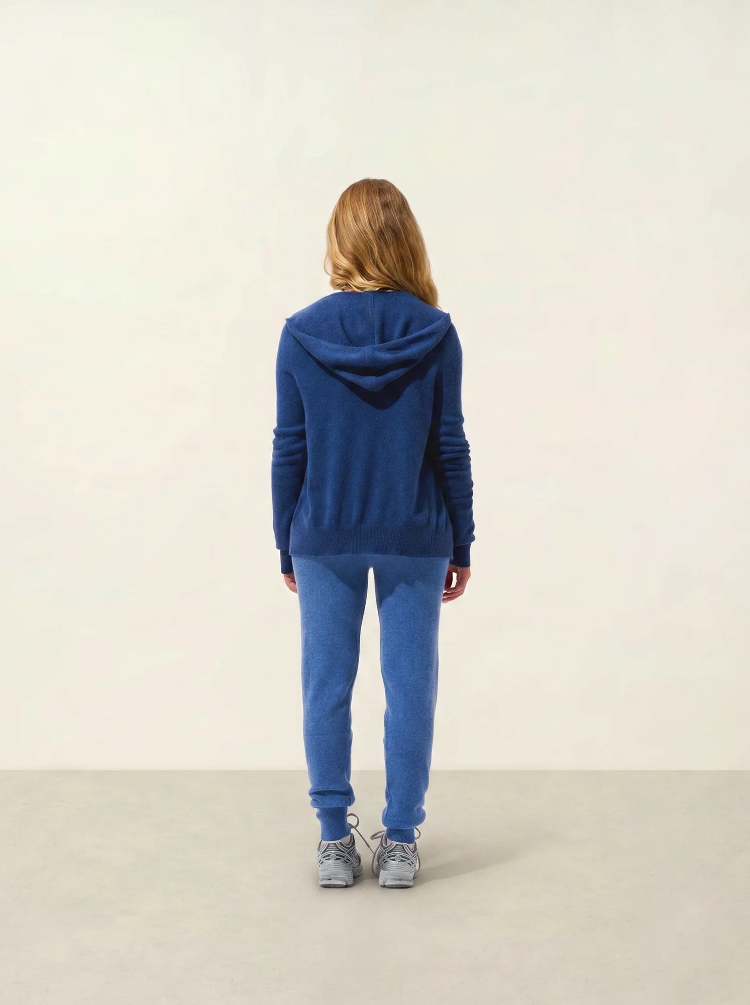 COLOMBIS gilet zippé capuche océan chiné