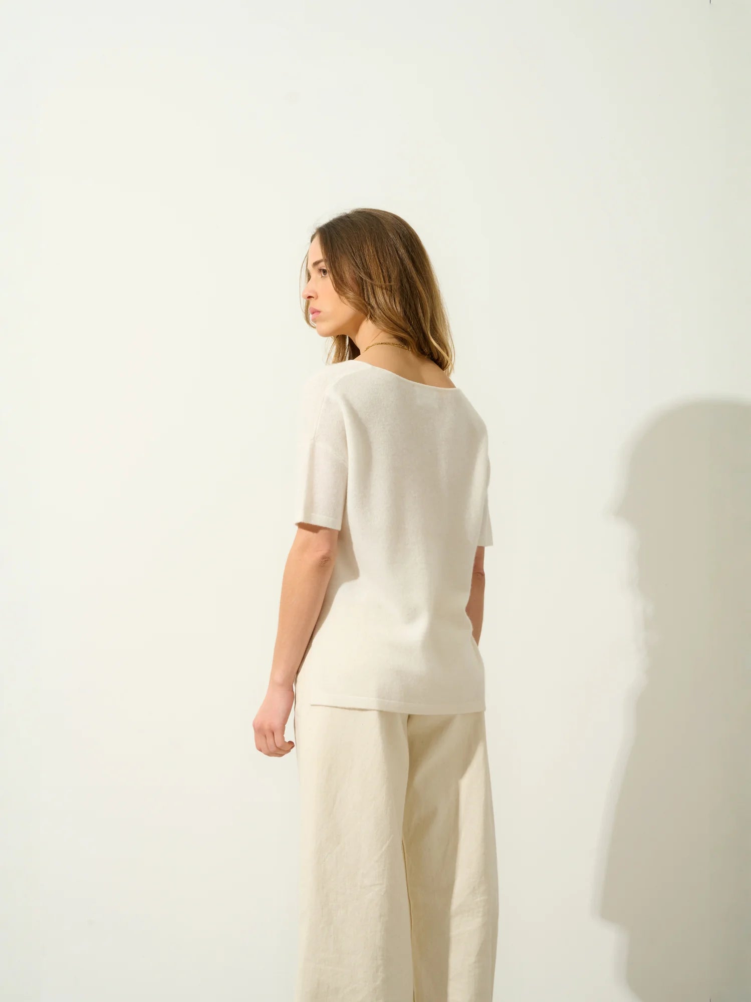 MAELYS t-shirt crew neck ivory