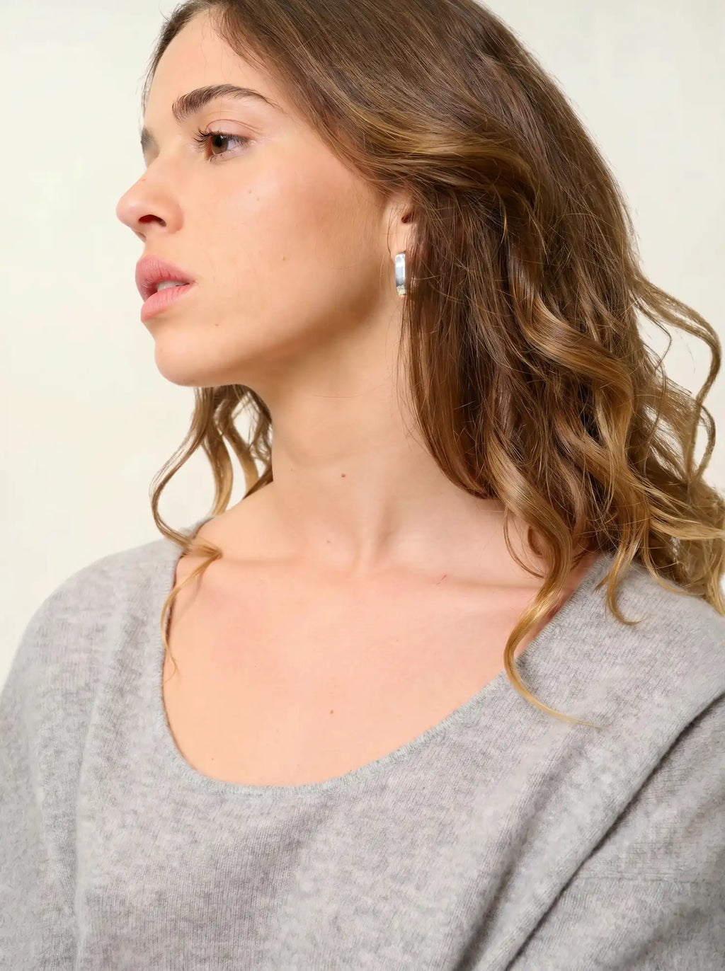 MAELYS t-shirt col rond nuage chiné