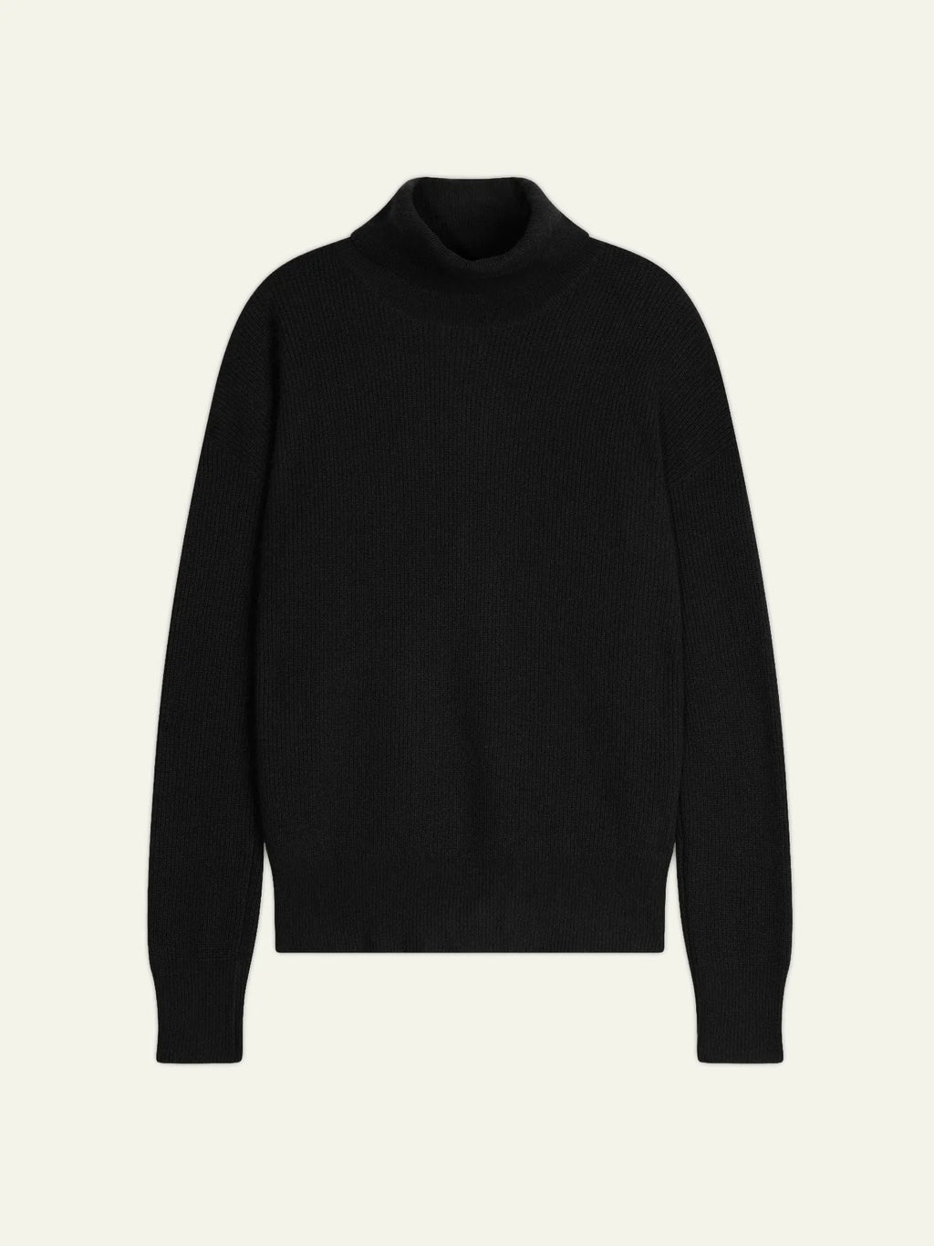 ROXANE pull col roulé noir