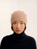 STEFANA Bonnet 4 Fils Camel Chiné