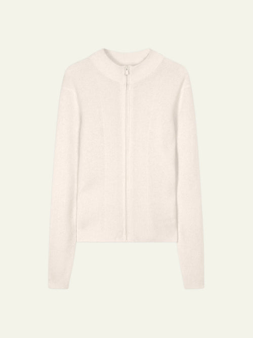 ALBERTE gilet zippé col montant neige