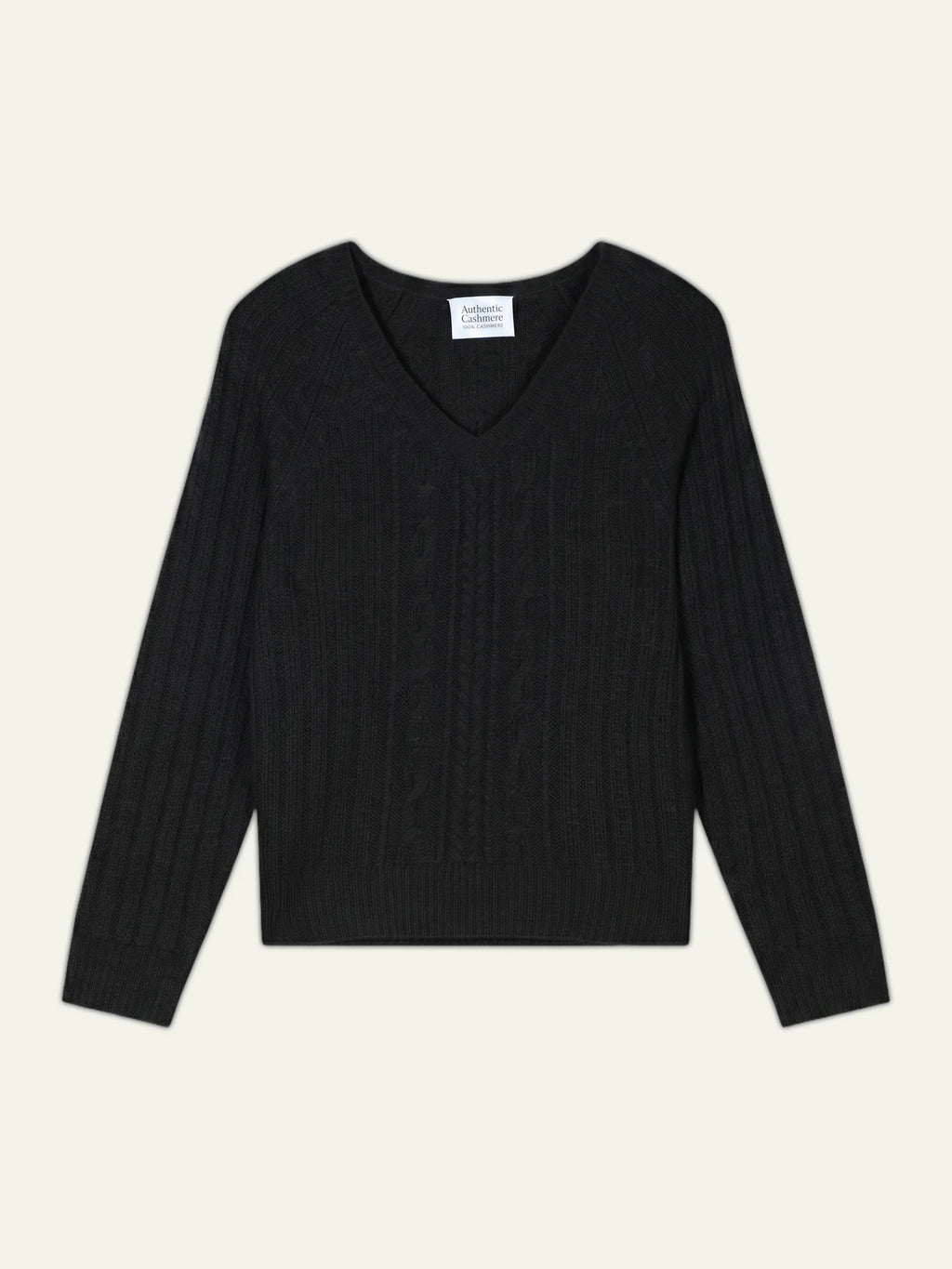 INDIRA sweater v-neck 6 ply black