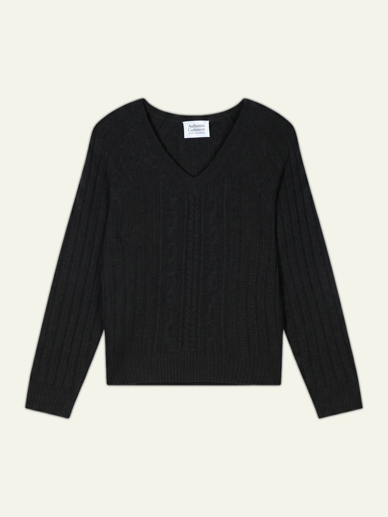 INDIRA sweater v-neck 6 ply black