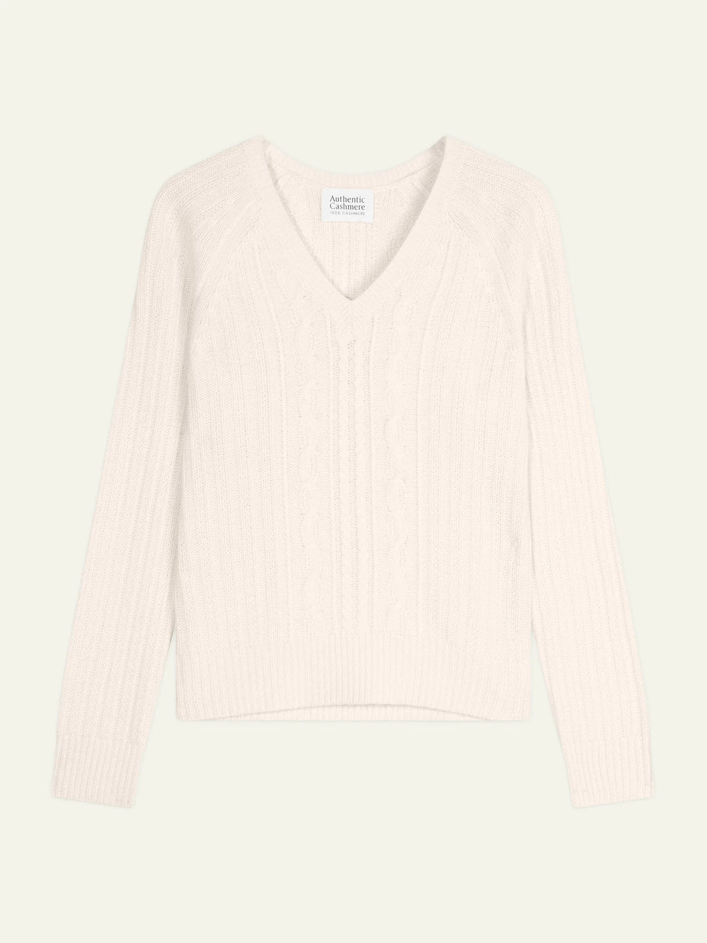 INDIRA pull col V 6 fils neige
