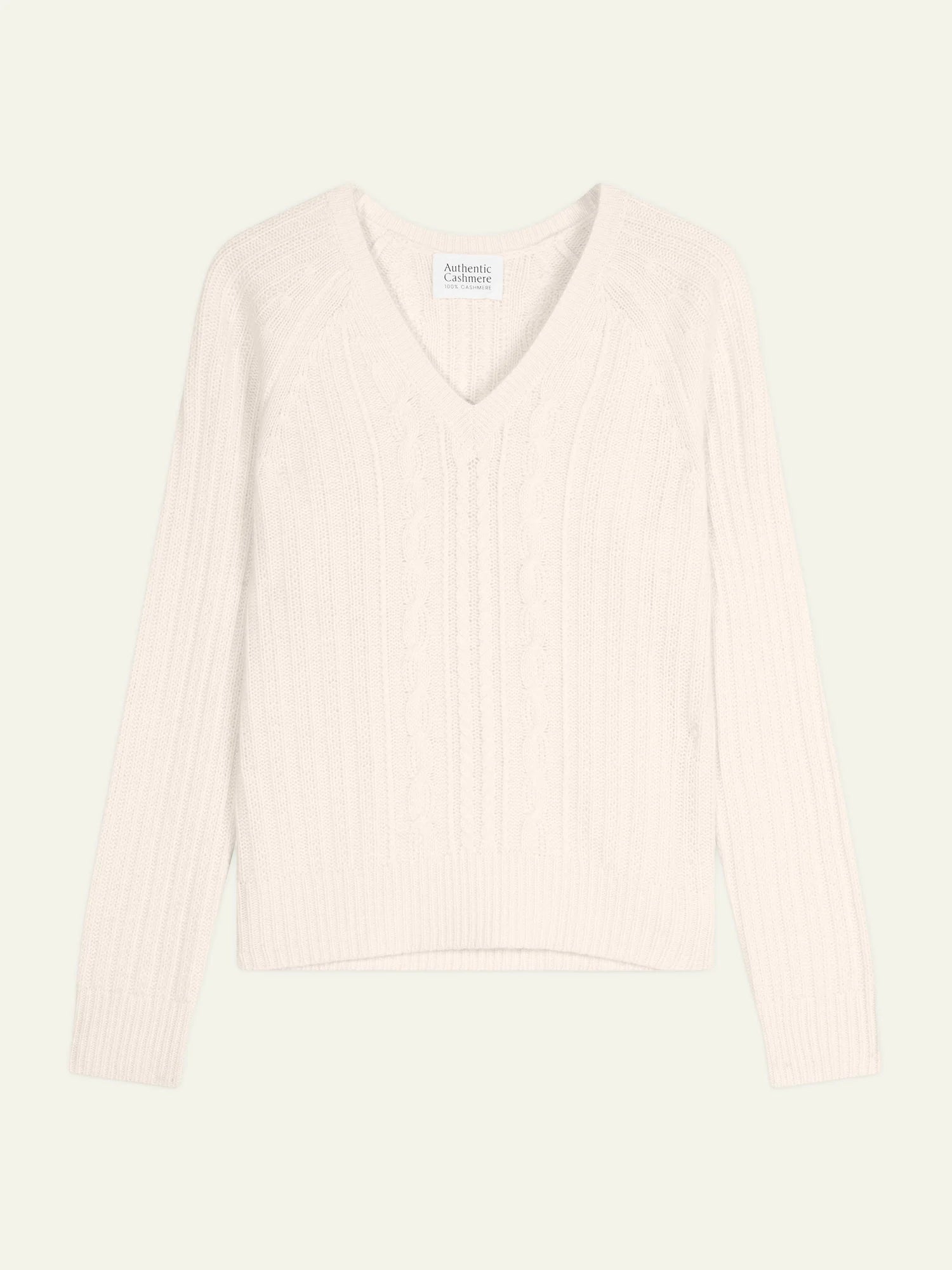 INDIRA pull col V 6 fils neige