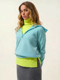 KARMA pullover dockermütze aqua